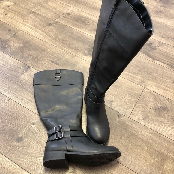 payless thigh boots